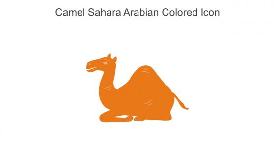 Camel Sahara Arabian Colored Icon In Powerpoint Pptx Png And Editable Eps Format