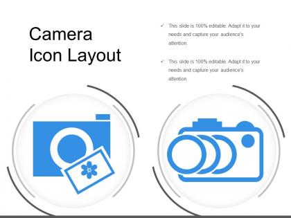 Camera icon layout