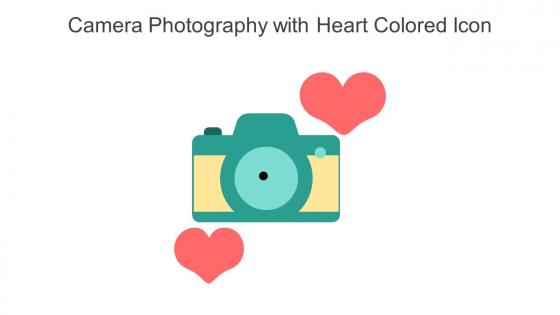 Camera Photography With Heart Colored Icon In Powerpoint Pptx Png And Editable Eps Format