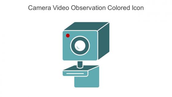 Camera Video Observation Colored Icon In Powerpoint Pptx Png And Editable Eps Format
