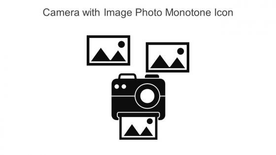 Camera With Image Photo Monotone Icon In Powerpoint Pptx Png And Editable Eps Format