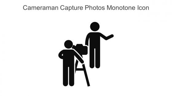 Cameraman Capture Photos Monotone Icon In Powerpoint Pptx Png And Editable Eps Format