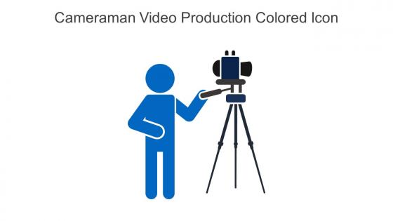 Cameraman Video Production Colored Icon In Powerpoint Pptx Png And Editable Eps Format