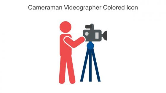 Cameraman Videographer Colored Icon In Powerpoint Pptx Png And Editable Eps Format