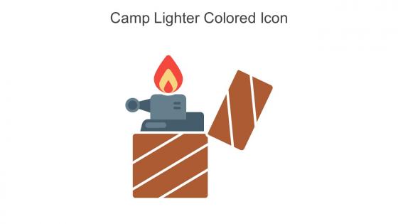 Camp Lighter Colored Icon In Powerpoint Pptx Png And Editable Eps Format