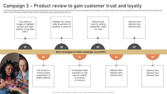 Campaign 3 Product Review To Gain Customer Trust Low Budget Marketing Techniques Strategy SS V