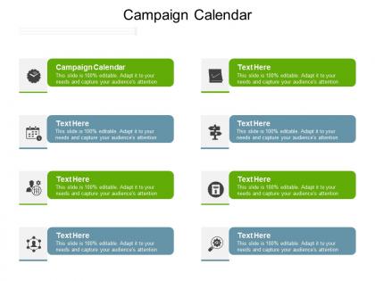 Campaign calendar ppt powerpoint presentation model graphics design cpb