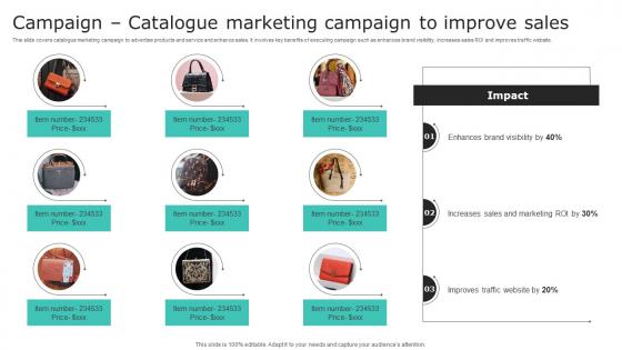 Campaign Catalogue Marketing Campaign To Improve Sales Effective Demand Generation