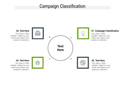 Campaign classification ppt powerpoint presentation outline templates cpb