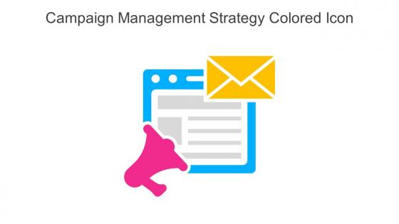 Campaign Management Strategy Colored Icon Icon In Powerpoint Pptx Png And Editable Eps Format