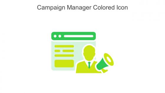 Campaign Manager Colored Icon In Powerpoint Pptx Png And Editable Eps Format