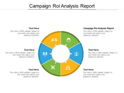 Campaign roi analysis report ppt powerpoint presentation model graphics design cpb