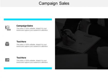 Campaign sales ppt powerpoint presentation gallery infographic template cpb