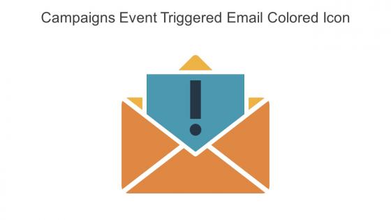Campaigns Event Triggered Email Colored Icon In Powerpoint Pptx Png And Editable Eps Format