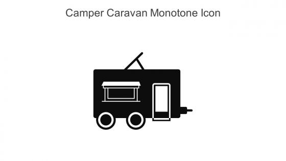 Camper Caravan Monotone Icon In Powerpoint Pptx Png And Editable Eps Format