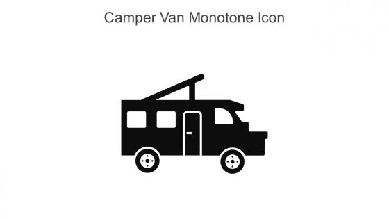 Camper Van Monotone Icon In Powerpoint Pptx Png And Editable Eps Format