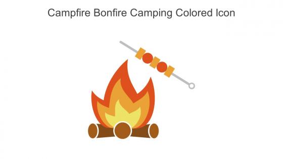 Campfire Bonfire Camping Colored Icon In Powerpoint Pptx Png And Editable Eps Format