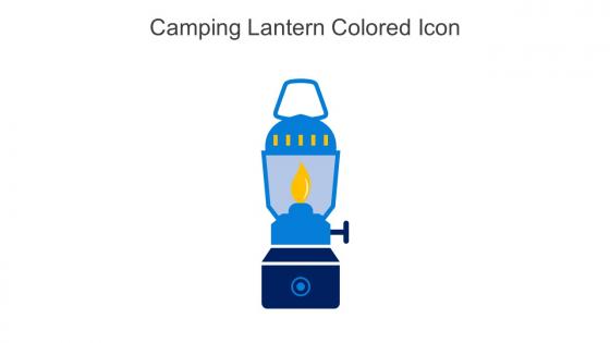 Camping Lantern Colored Icon In Powerpoint Pptx Png And Editable Eps Format