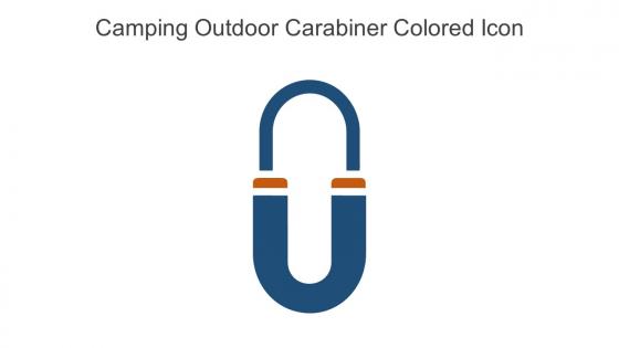 Camping Outdoor Carabiner Colored Icon In Powerpoint Pptx Png And Editable Eps Format