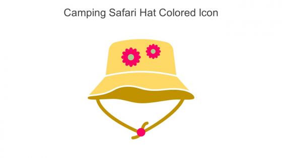 Camping Safari Hat Colored Icon In Powerpoint Pptx Png And Editable Eps Format