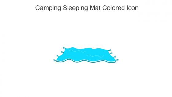 Camping Sleeping Mat Colored Icon In Powerpoint Pptx Png And Editable Eps Format