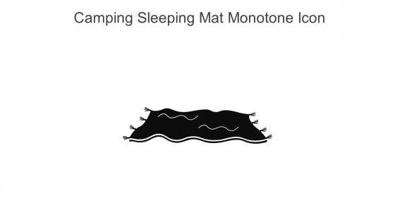 Camping Sleeping Mat Monotone Icon In Powerpoint Pptx Png And Editable Eps Format