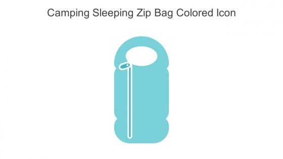 Camping Sleeping Zip Bag Colored Icon In Powerpoint Pptx Png And Editable Eps Format