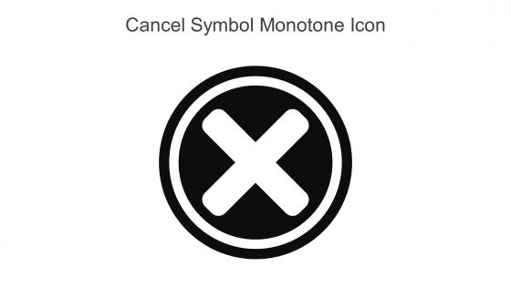 Cancel Symbol Monotone Icon In Powerpoint Pptx Png And Editable Eps Format