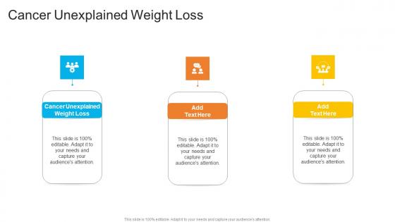Cancer Unexplained Weight Loss In Powerpoint And Google Slides Cpb