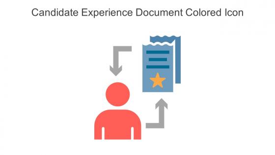 Candidate Experience Document Colored Icon In Powerpoint Pptx Png And Editable Eps Format