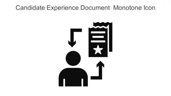Candidate Experience Document Monotone Icon In Powerpoint Pptx Png And Editable Eps Format