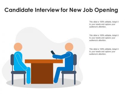 Candidate interview for new job opening