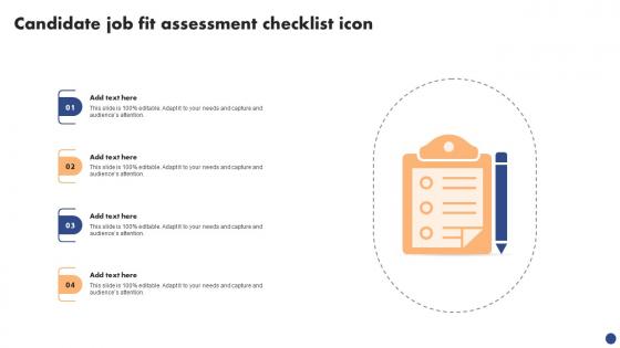 Candidate Job Fit Assessment Checklist Icon