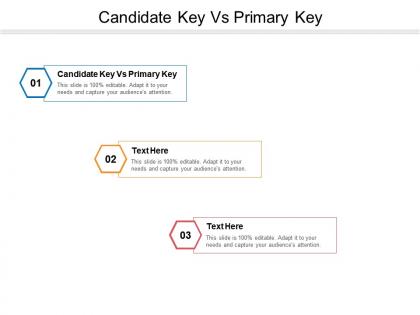 Candidate key vs primary key ppt powerpoint presentation infographics shapes cpb