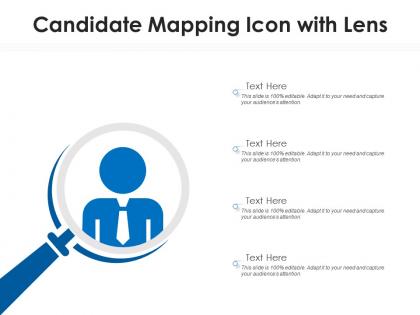 Candidate mapping icon with lens