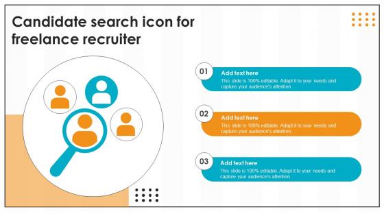 Candidate Search Icon For Freelance Recruiter