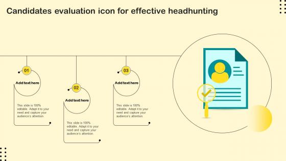 Candidates Evaluation Icon For Effective Headhunting