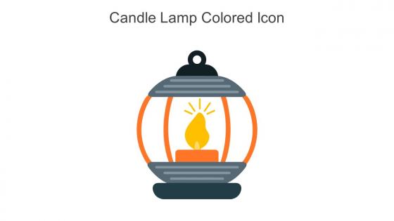 Candle Lamp Colored Icon In Powerpoint Pptx Png And Editable Eps Format