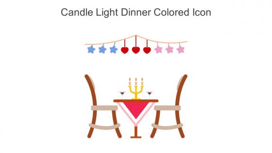 Candle Light Dinner Colored Icon In Powerpoint Pptx Png And Editable Eps Format