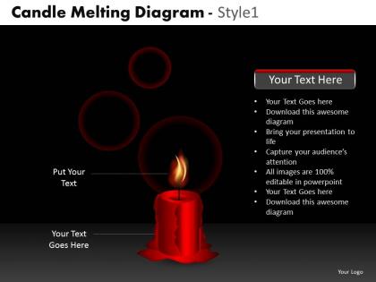 Candle melting diagram style 1 ppt 6 12
