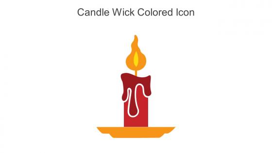 Candle Wick Colored Icon In Powerpoint Pptx Png And Editable Eps Format
