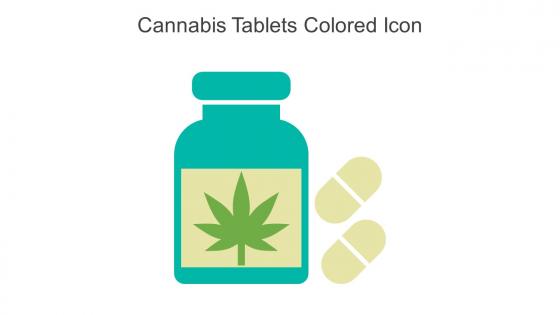 Cannabis Tablets Colored Icon In Powerpoint Pptx Png And Editable Eps Format