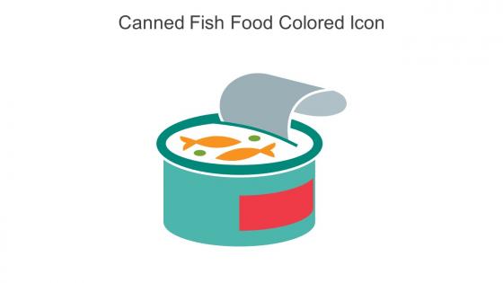 Canned Fish Food Colored Icon In Powerpoint Pptx Png And Editable Eps Format