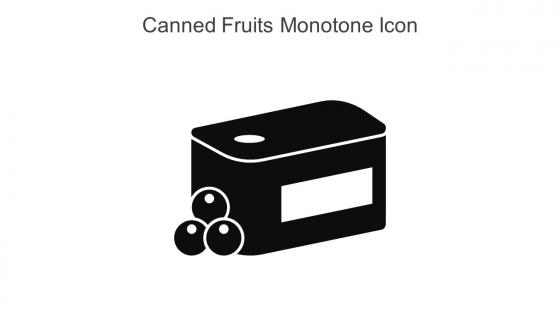 Canned Fruits Monotone Icon In Powerpoint Pptx Png And Editable Eps Format