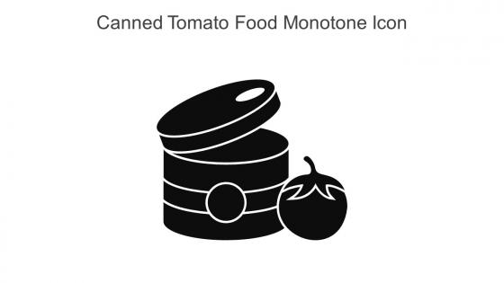 Canned Tomato Food Monotone Icon In Powerpoint Pptx Png And Editable Eps Format