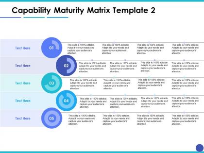Capability maturity matrix ppt model example introduction