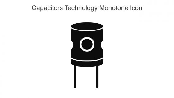 Capacitors Technology Monotone Icon In Powerpoint Pptx Png And Editable Eps Format