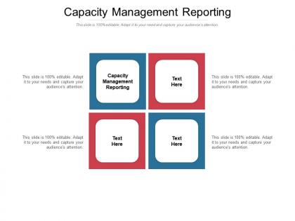 Capacity management reporting ppt powerpoint presentation gallery example cpb