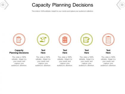 Capacity planning decisions ppt powerpoint presentation summary pictures cpb