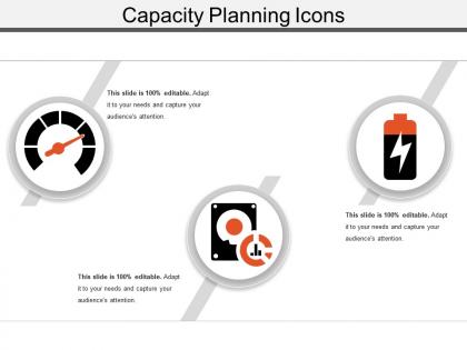 Capacity planning icons